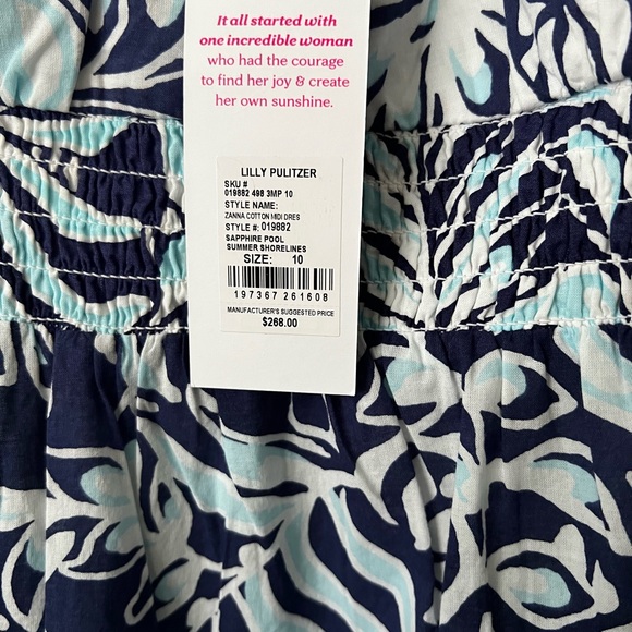 Lilly Pulitzer Zanna Midi Dress Size 10 NWT - Picture 6 of 10